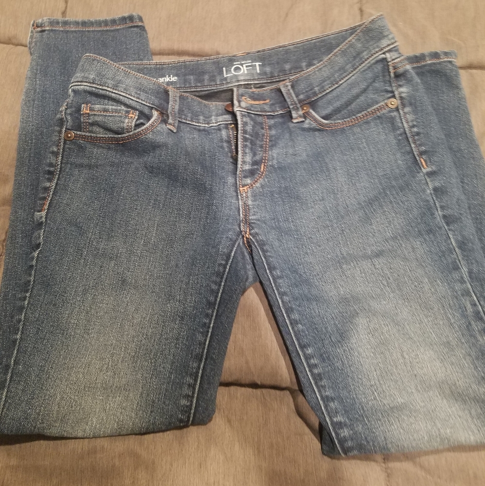 Loft Skinny Ankle Jeans